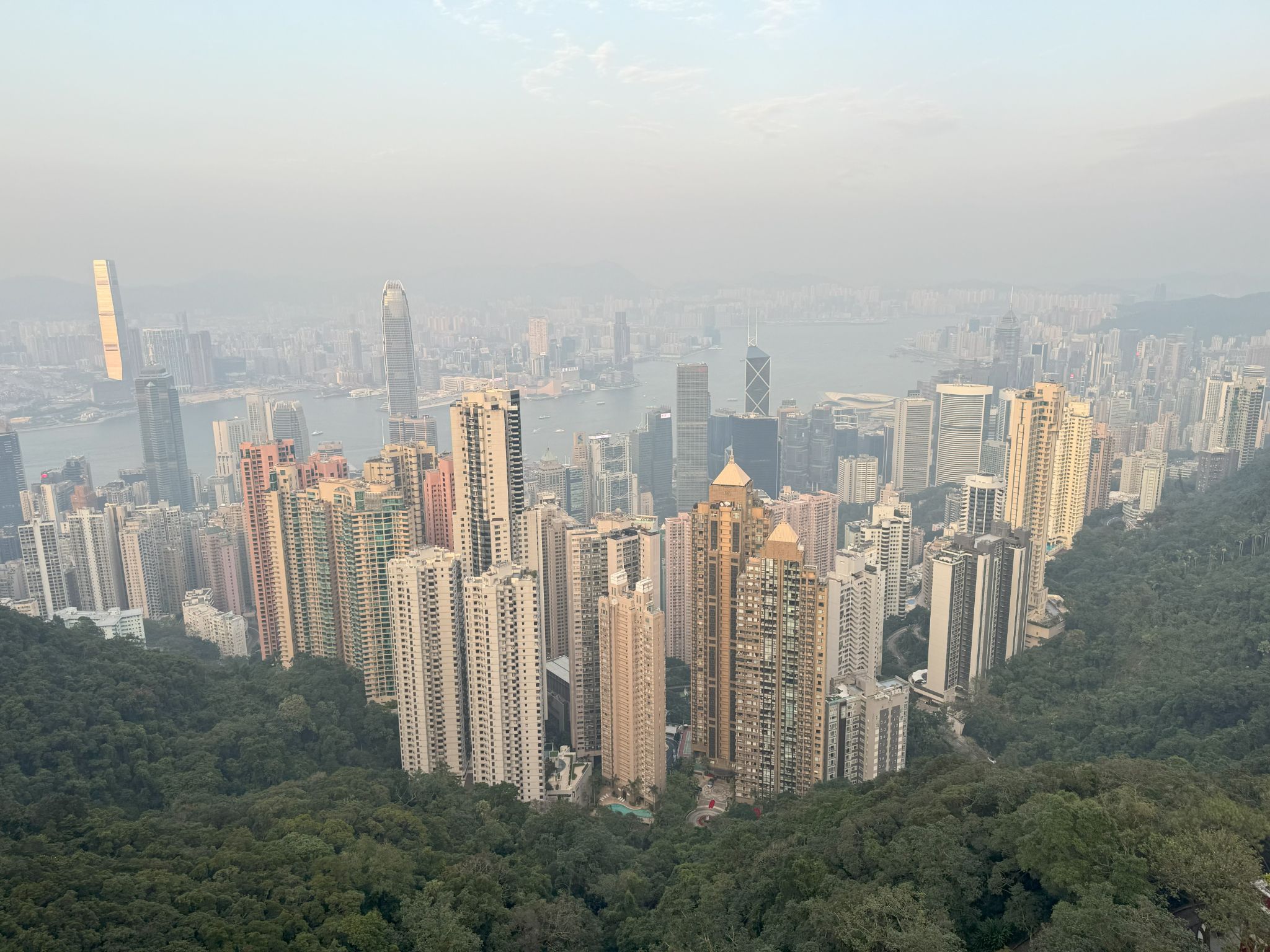 Hong Kong's skyline viewed from Victoria Peak